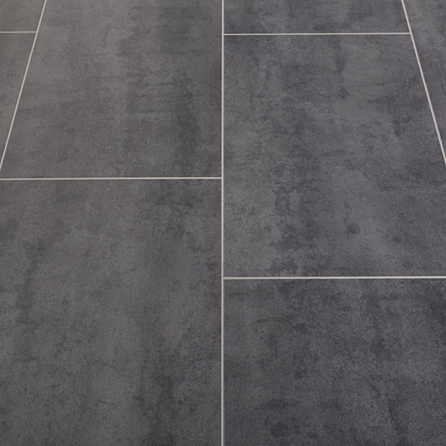 Kronotex Mega Plus 8mm Senia Grey Tile, Waterproof Laminate Flooring Tile Effect