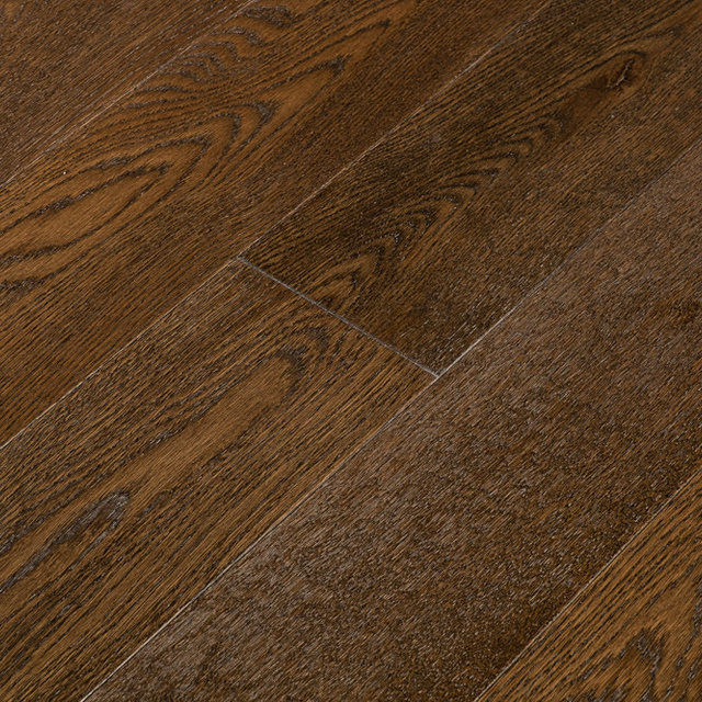 Smoked Oak Engineered Hardwood Floor, Uniclic Hardwood Flooring